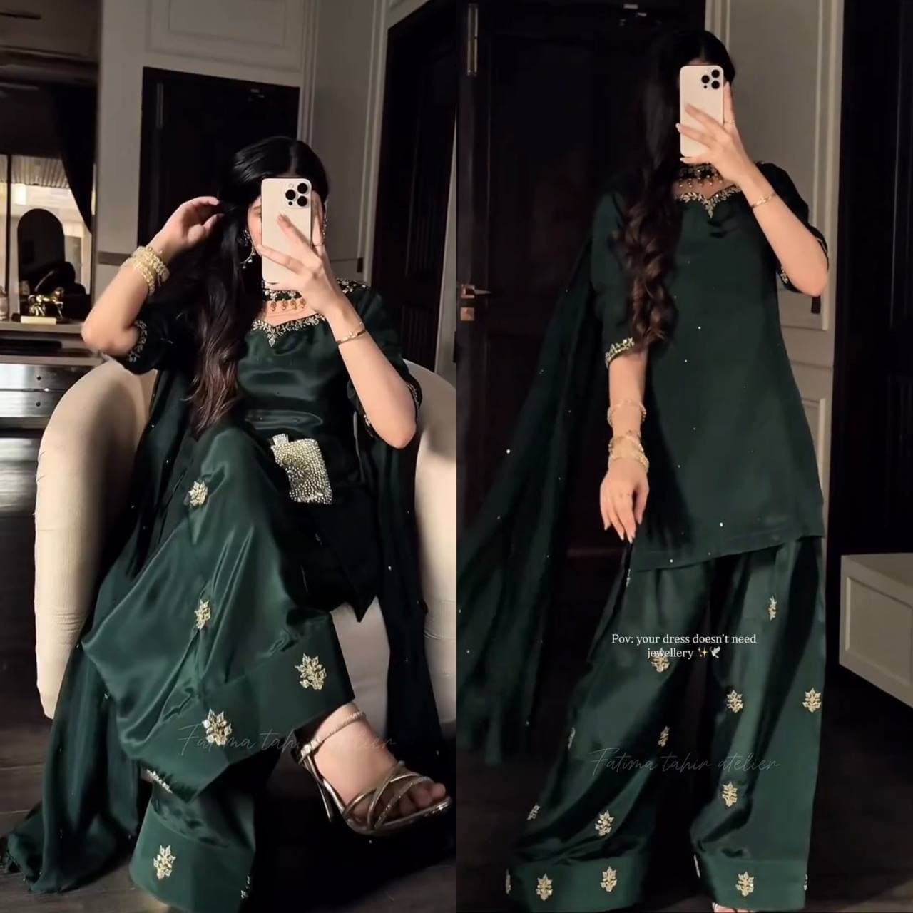 Luxury Designer Farshi Salwar Kurta Set for Women