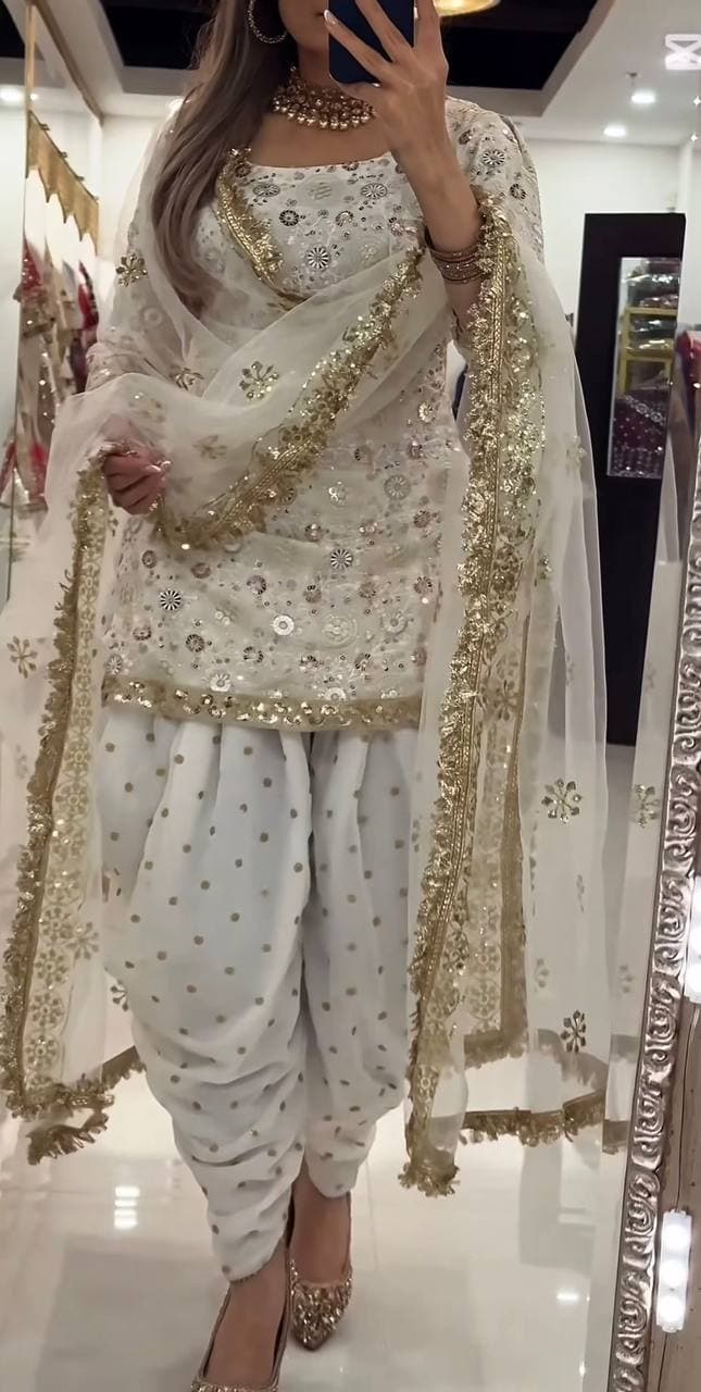 Royal Designer Patiala Suit Set – Heavy Embroidery Party Wear Collection