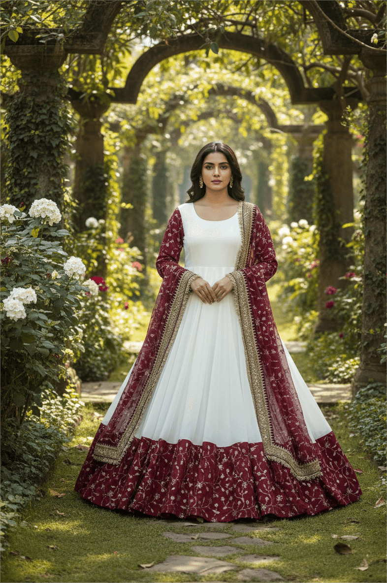 Premium Designer Ethnic Gown for Wedding & Party Wear thumbnail 7