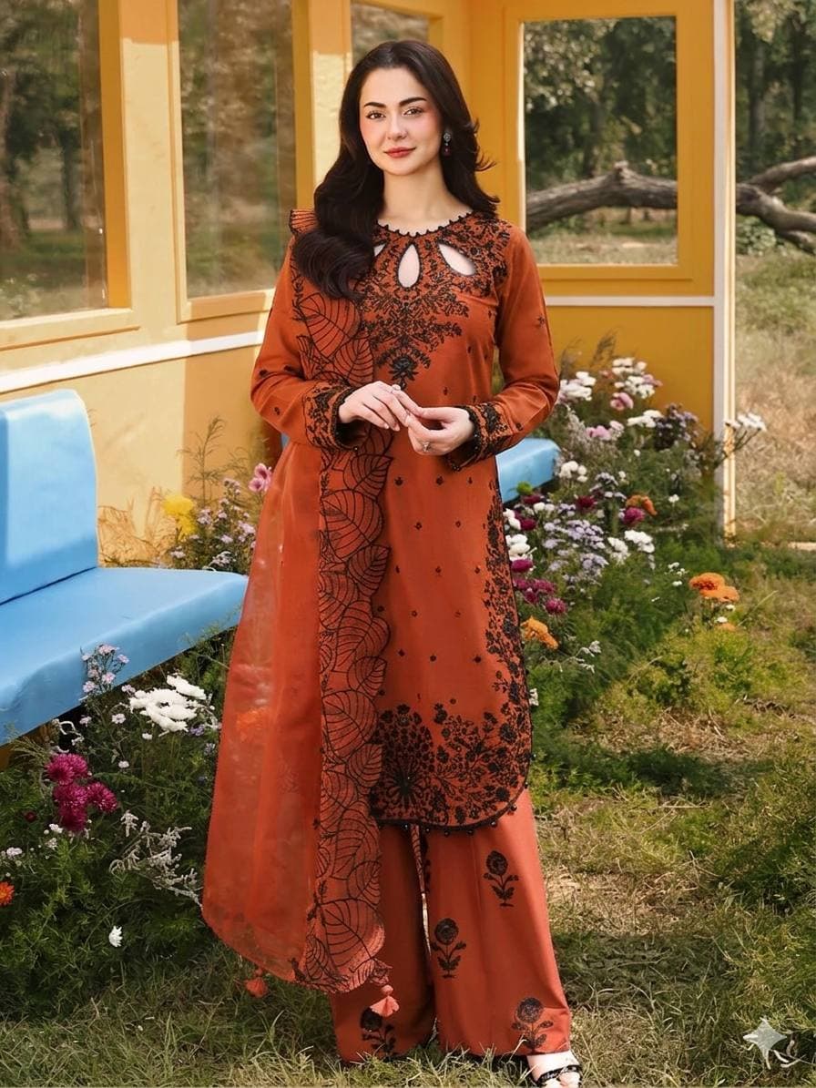 Elegant Maroon Embroidered Kurta Set – Timeless Ethnic Grac