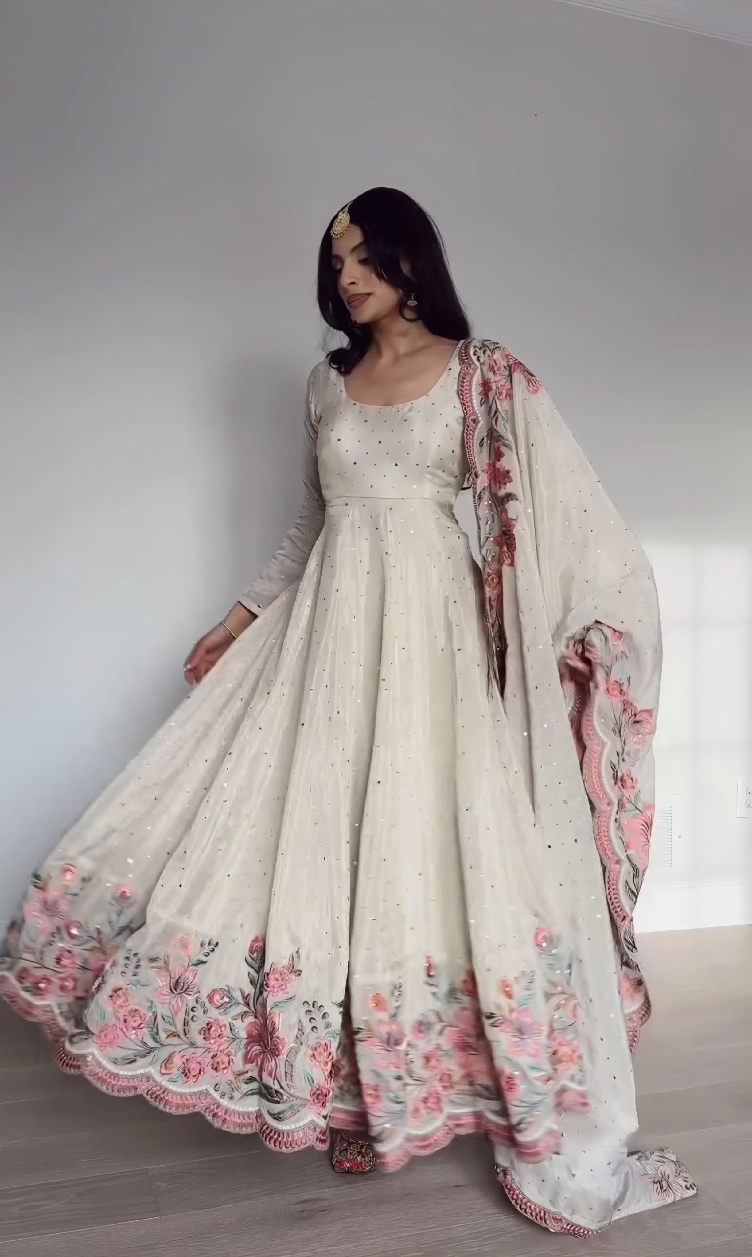 Blossom Elegance Gown Petal Whisper Couture Floral Reverie Dress thumbnail 8