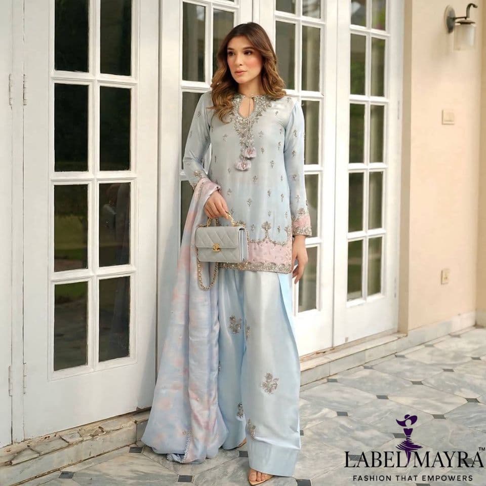 Walking in grace while wearing timeless elegance with modern ethnic charm