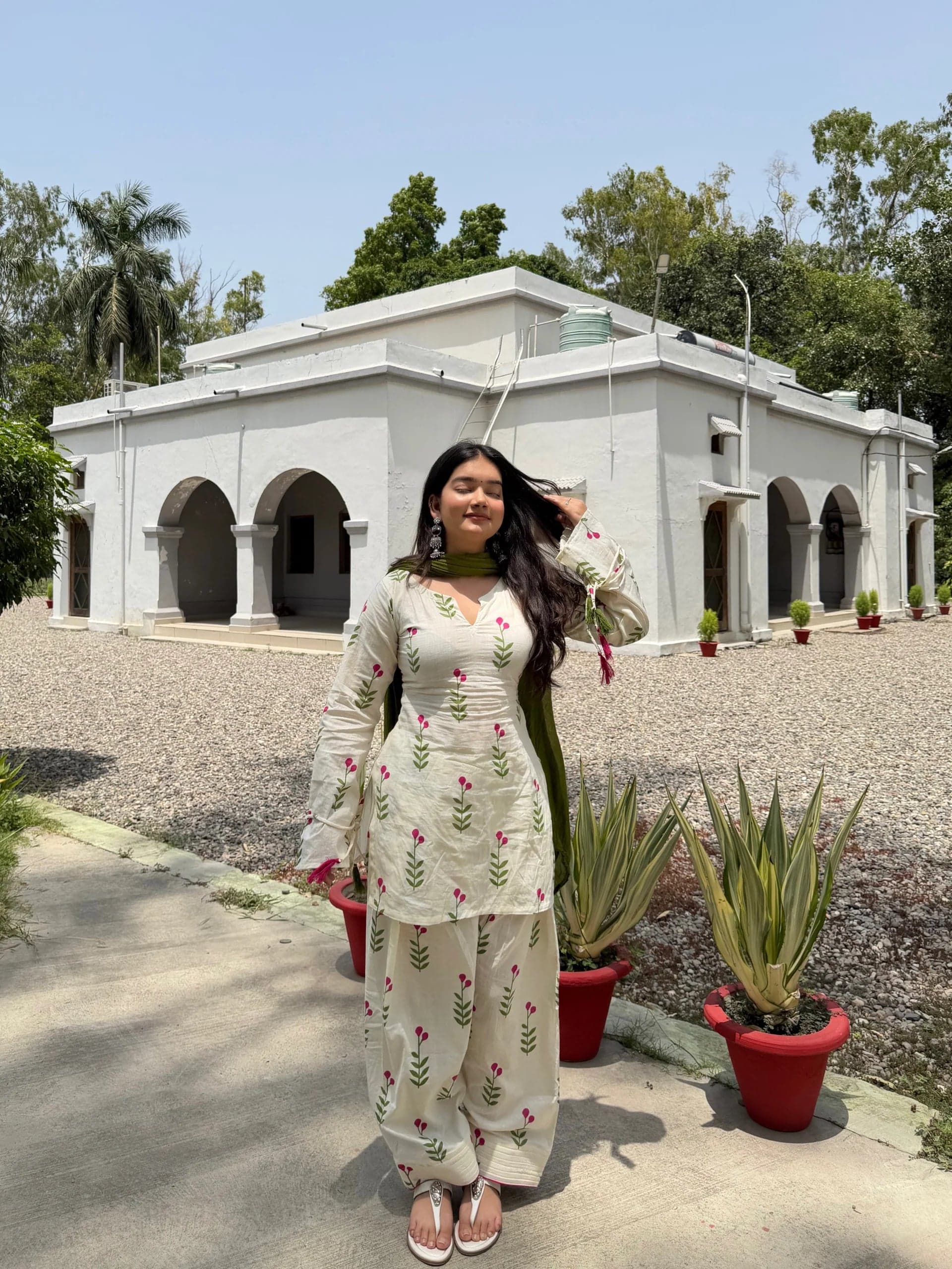 Noor bagh Pure Cotton Farshi Set