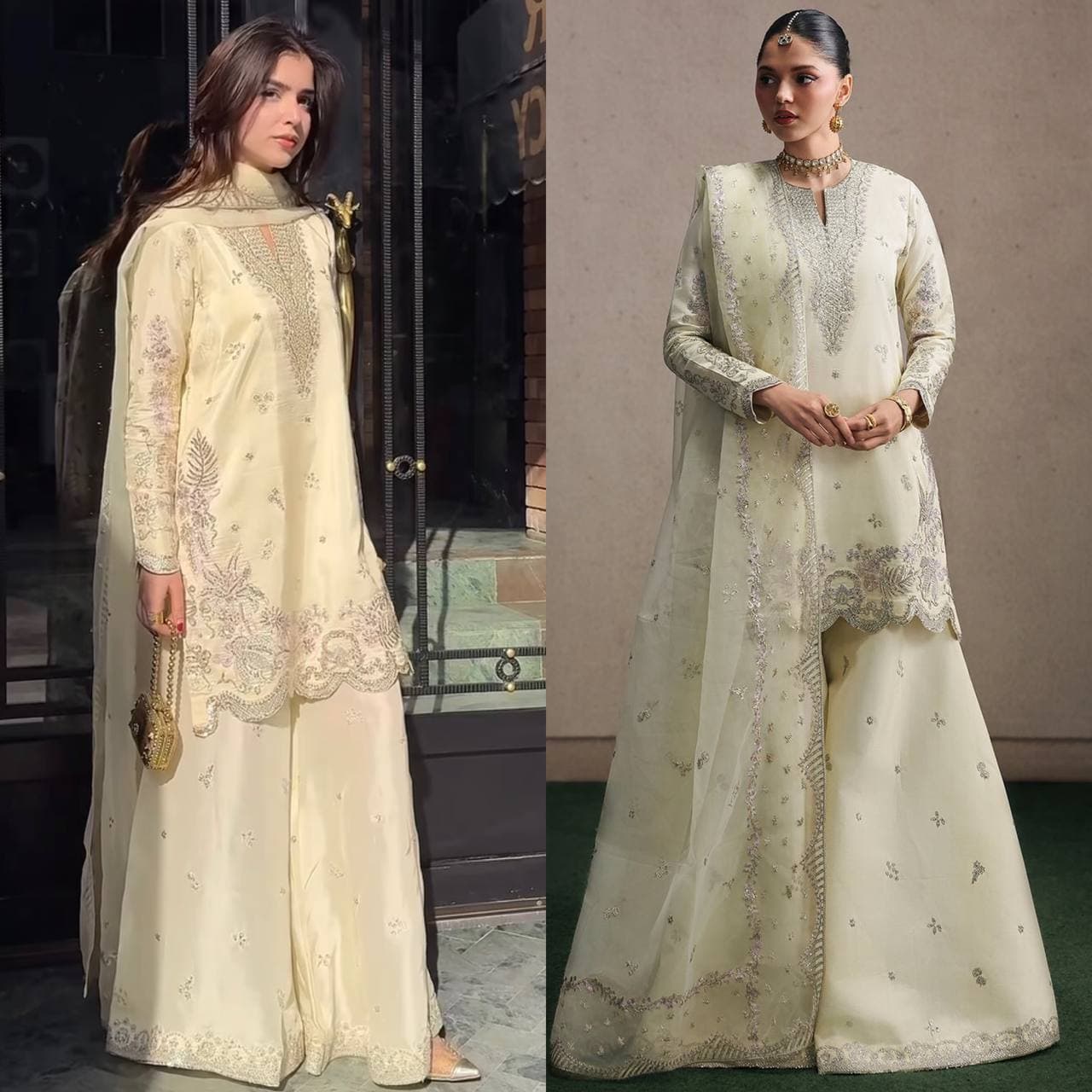 Subtle Luxury in Soft Ivory Classic Festive Look