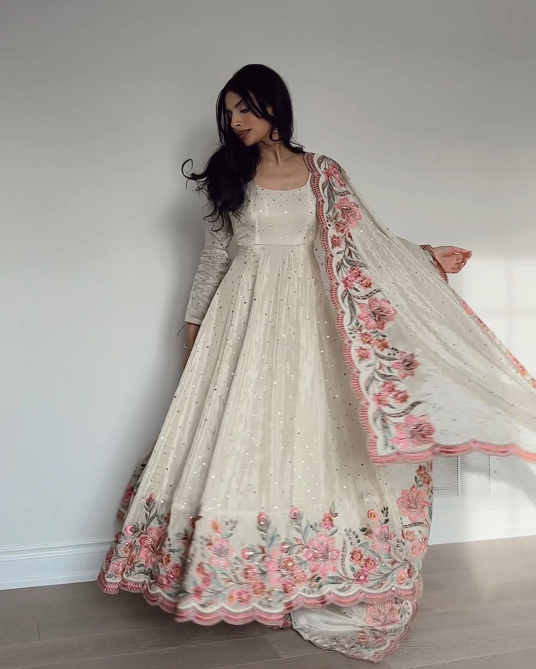 Blossom Elegance Gown Petal Whisper Couture Floral Reverie Dress thumbnail 7